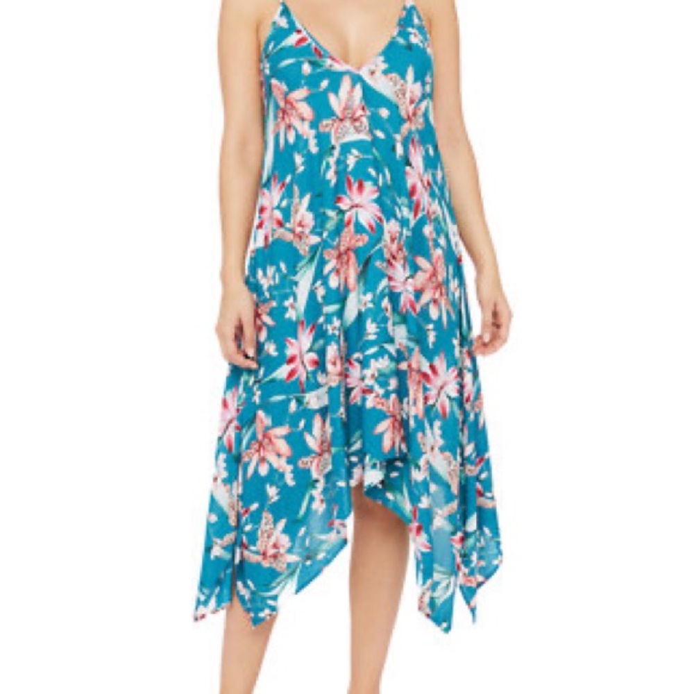 La Blanca Flyaway Orchid V-neck dress , size L/ XL, NWT